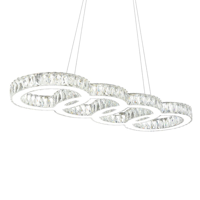 CWI Lighting Odessa Chandelier, Chrome