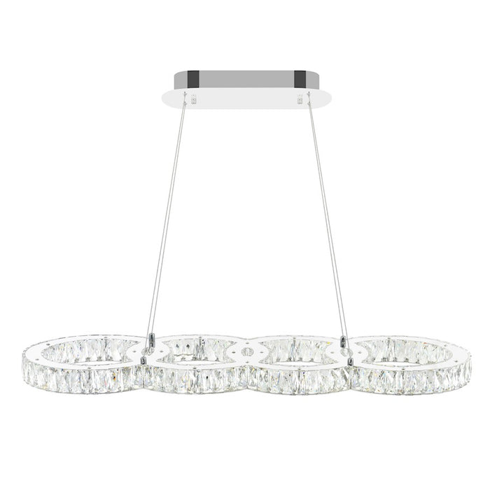 CWI Lighting Odessa Chandelier, Chrome
