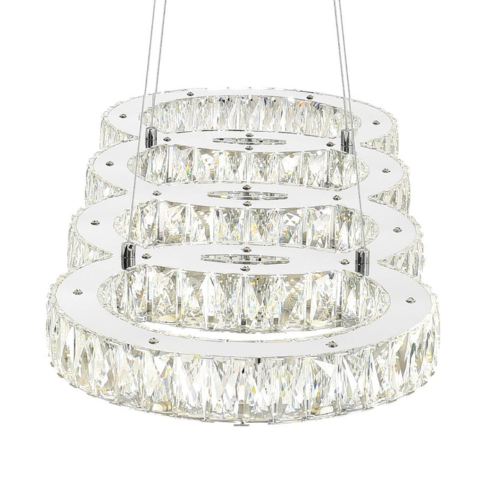 CWI Lighting Odessa Chandelier, Chrome