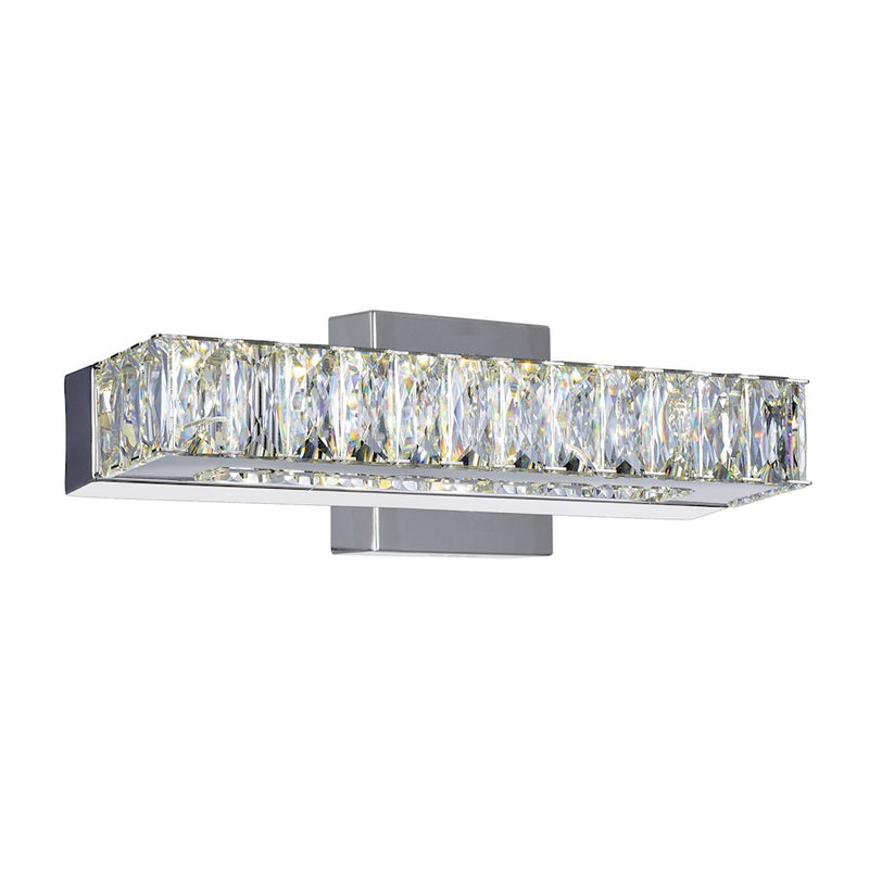 CWI Lighting Milan 12" Vanity Light, Chrome