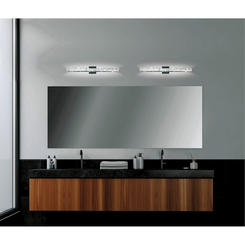 CWI Lighting Milan 24" Vanity Light, Chrome