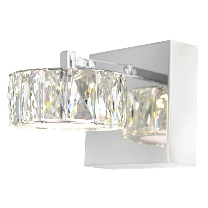 CWI Lighting Milan Bathroom Sconce, Chrome