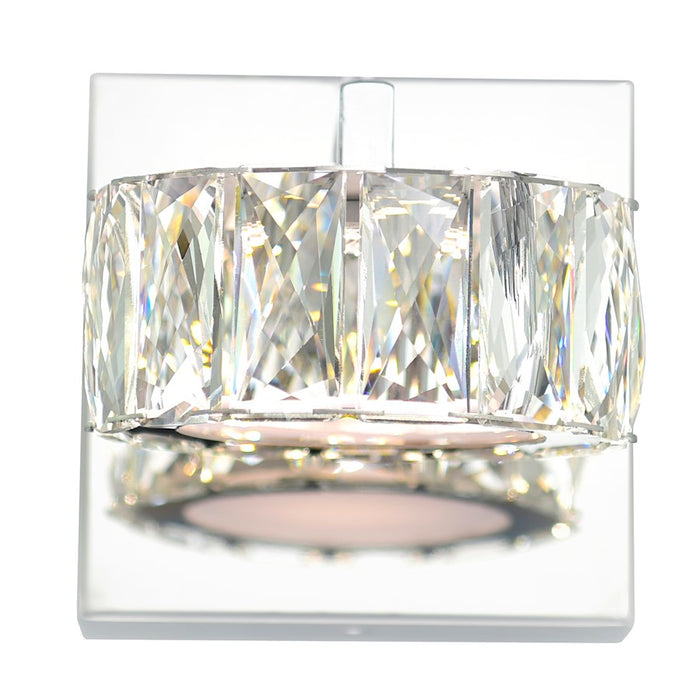 CWI Lighting Milan Bathroom Sconce, Chrome