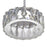 CWI Lighting Milan Down 6" Mini Pendant, Chrome