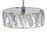 CWI Lighting Milan Down 6" Mini Pendant, Chrome