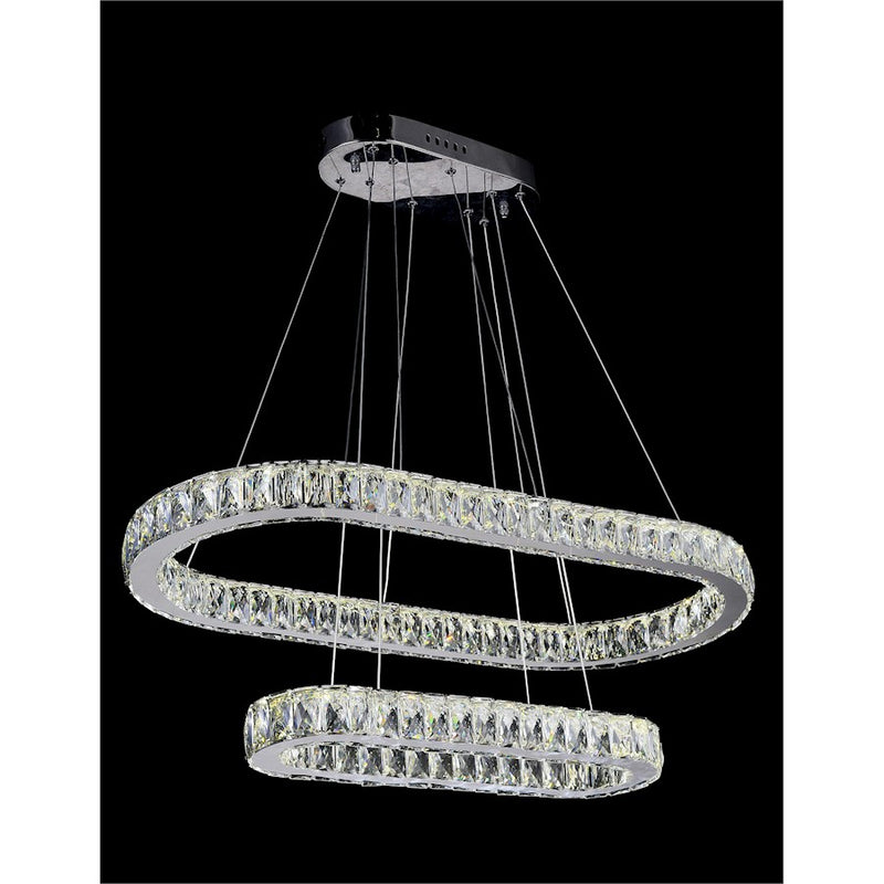CWI Lighting Milan Chandelier, Stainless