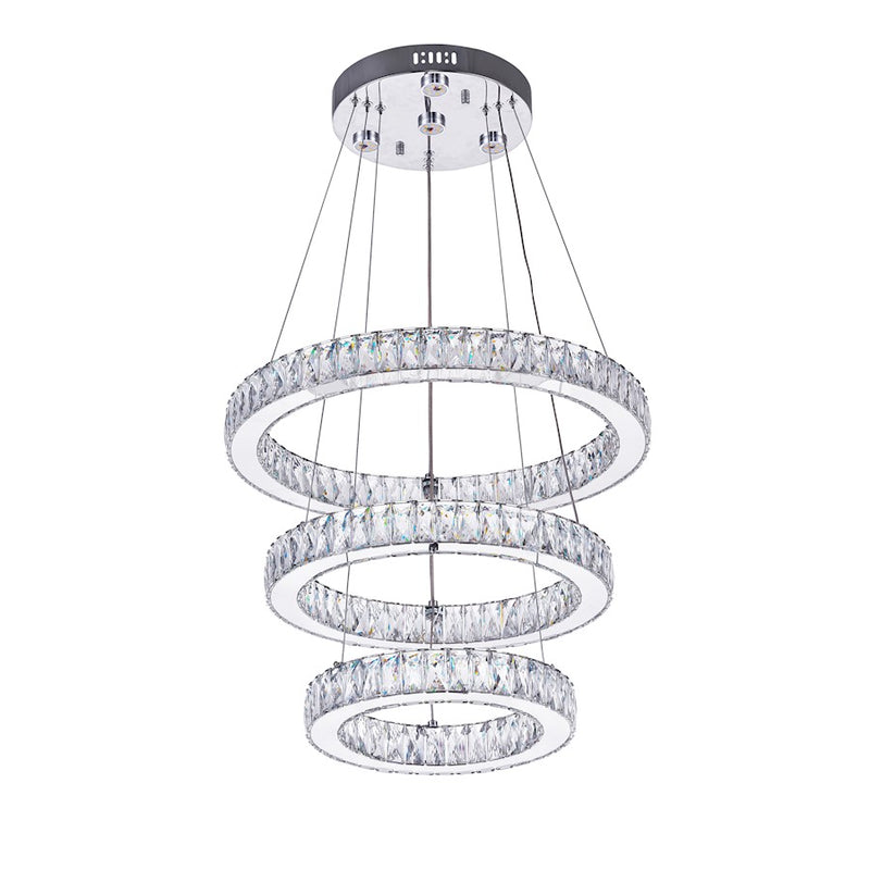 CWI Lighting Florence 20" Chandelier, Chrome