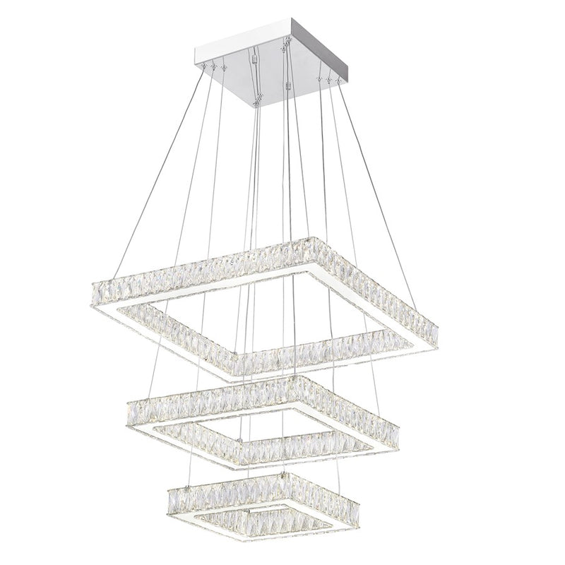 CWI Lighting Florence Chandelier, Stainless Steel