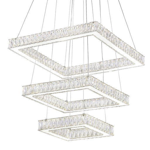 CWI Lighting Florence Chandelier, Stainless Steel