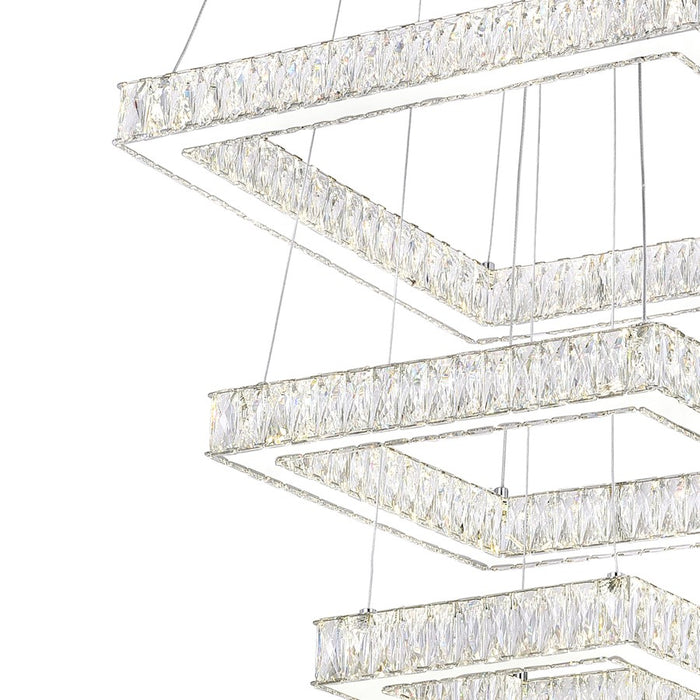CWI Lighting Florence Chandelier, Stainless Steel