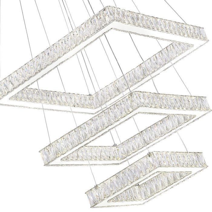 CWI Lighting Florence Chandelier, Stainless Steel