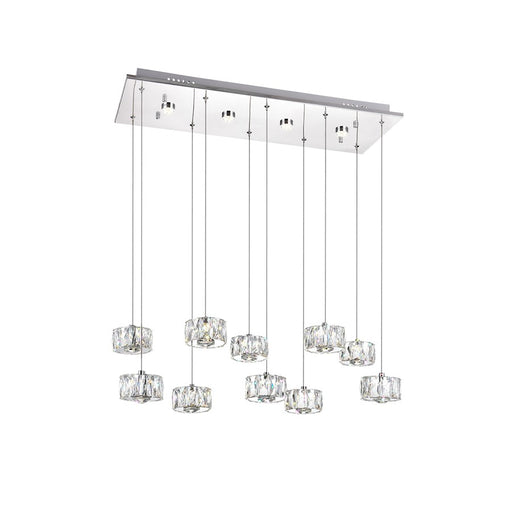 CWI Lighting Milan Multi Pendant, Stainless Steel - 5636P28ST-RC