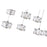CWI Lighting Milan Multi Pendant, Stainless Steel