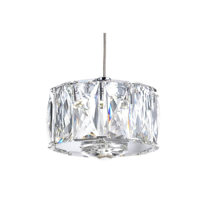 CWI Lighting Milan Multi Pendant, Stainless Steel
