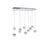 CWI Lighting Milan Multi Pendant, Stainless Steel