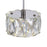 CWI Lighting Milan Down 4" Mini Pendant, Chrome