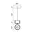 CWI Lighting Milan Down 4" Mini Pendant, Chrome