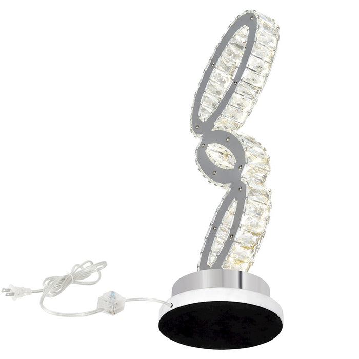 CWI Lighting Balanced Table Lamp, Chrome