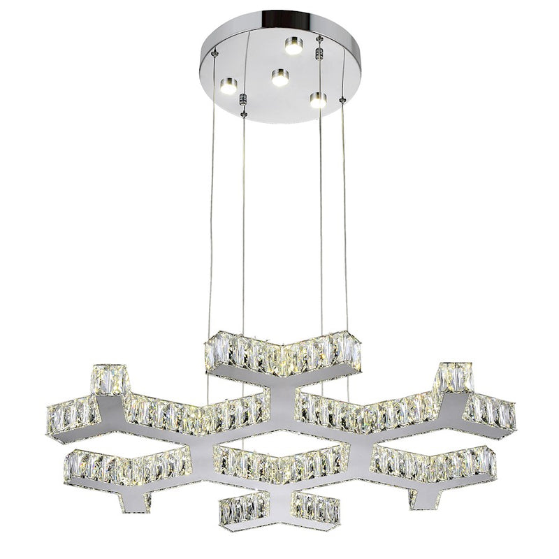 CWI Lighting Arendelle Chandelier, Stainless Steel