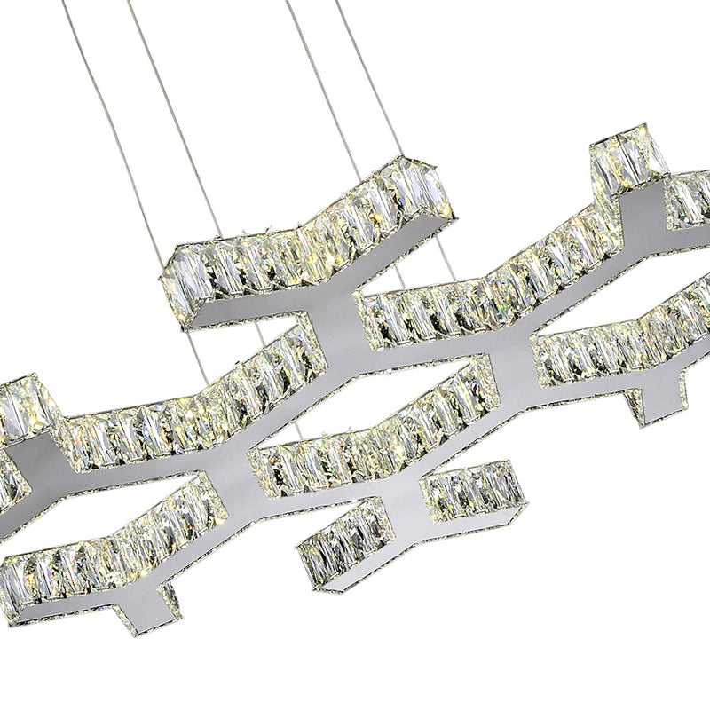 CWI Lighting Arendelle Chandelier, Stainless Steel