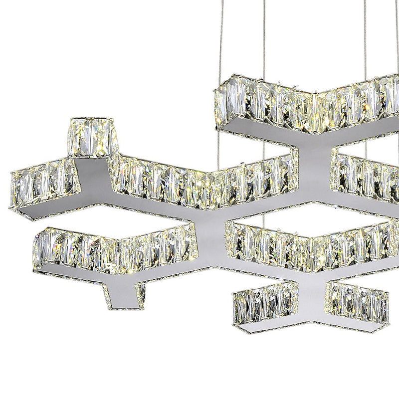 CWI Lighting Arendelle Chandelier, Stainless Steel