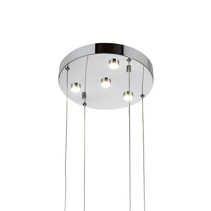 CWI Lighting Arendelle Chandelier, Stainless Steel