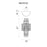 CWI Lighting Stained 3 Light Wall Light, Chrome