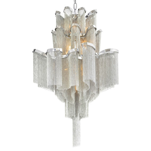 CWI Lighting Daisy 16 Light Down Chandelier, Chrome
