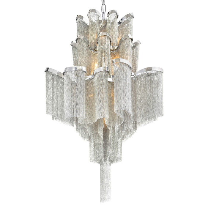 CWI Lighting Daisy 16 Light Down Chandelier, Chrome