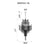 CWI Lighting Daisy 16 Light Down Chandelier, Chrome