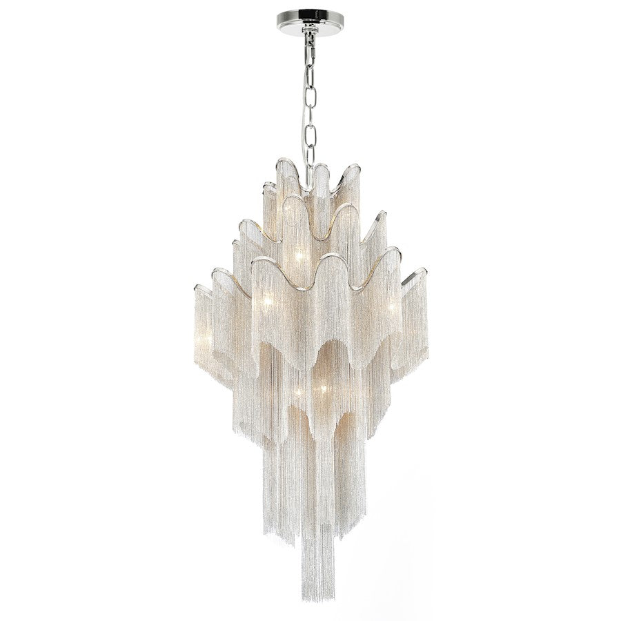 CWI Lighting Daisy 17 Light Down Chandelier, Chrome - 5650P32C