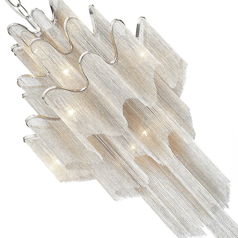 CWI Lighting Daisy 17 Light Down Chandelier, Chrome