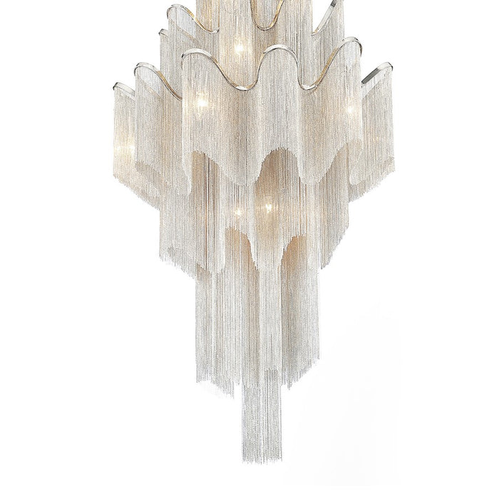 CWI Lighting Daisy 17 Light Down Chandelier, Chrome