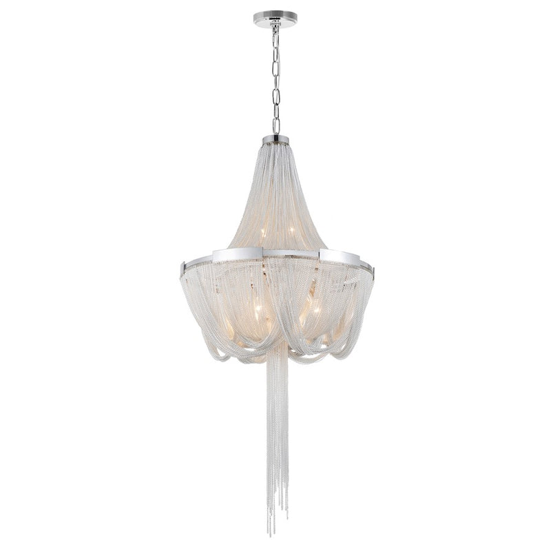 CWI Lighting Enchanted 6 Light Down Chandelier, Chrome