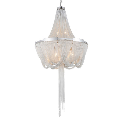 CWI Lighting Enchanted 6 Light Down Chandelier, Chrome