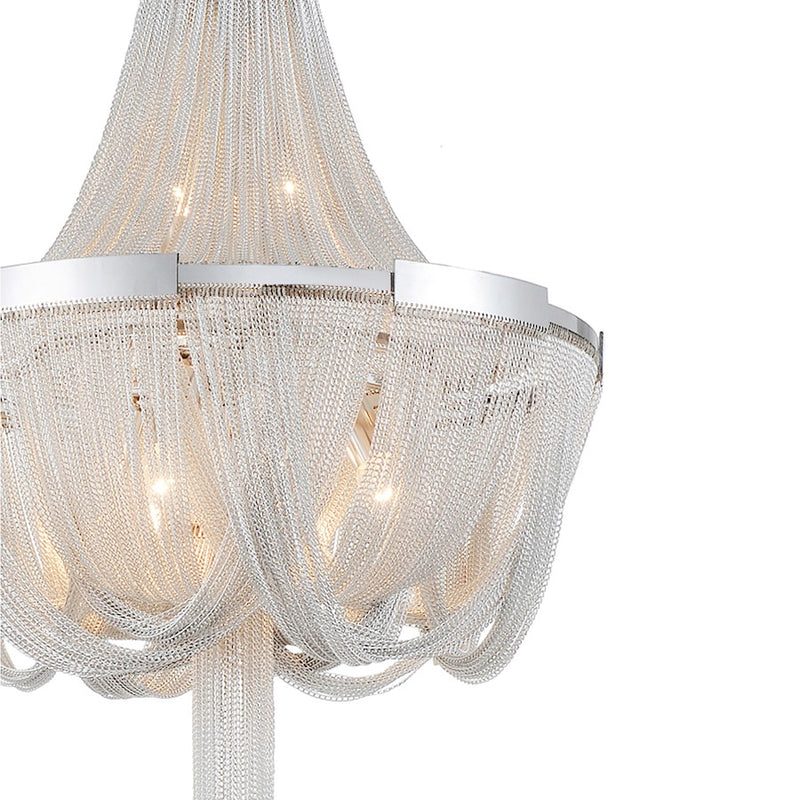 CWI Lighting Enchanted 6 Light Down Chandelier, Chrome