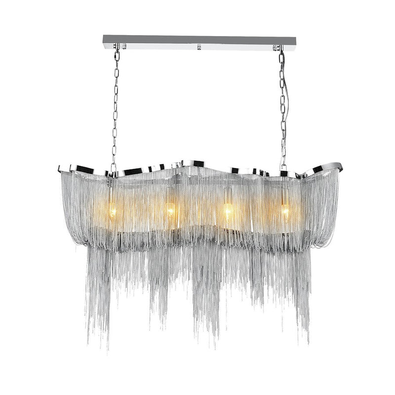 CWI Lighting Secca 11 Light Down Chandelier, Chrome
