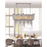 CWI Lighting Secca 11 Light Down Chandelier, Chrome