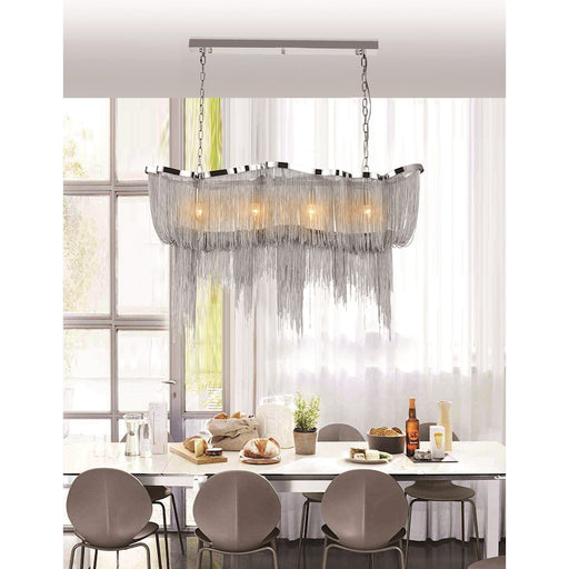 CWI Lighting Secca 11 Light Down Chandelier, Chrome