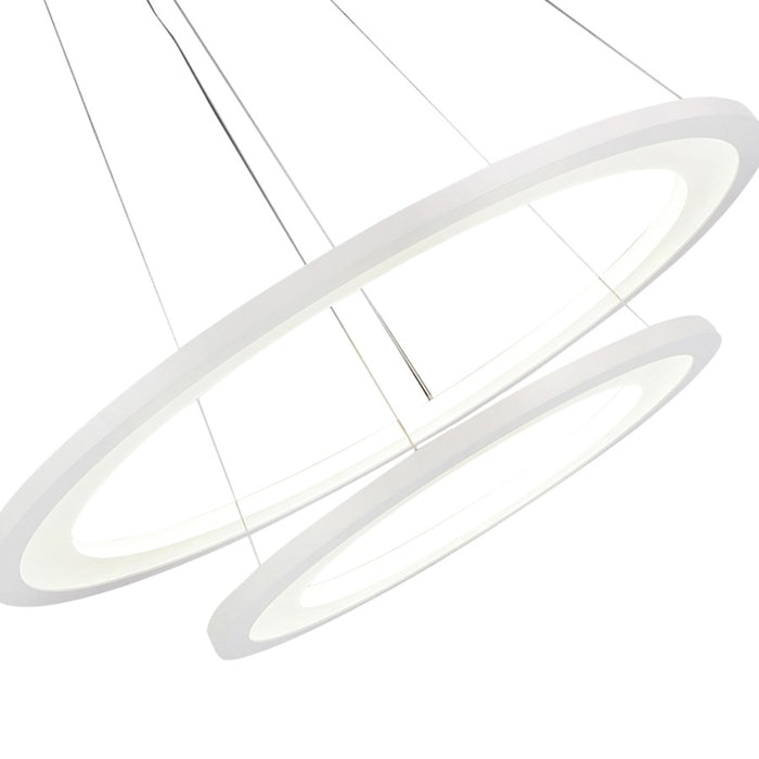 CWI Lighting Alloha 20" Chandelier, White