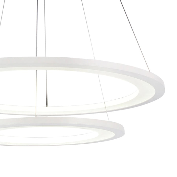 CWI Lighting Alloha 20" Chandelier, White