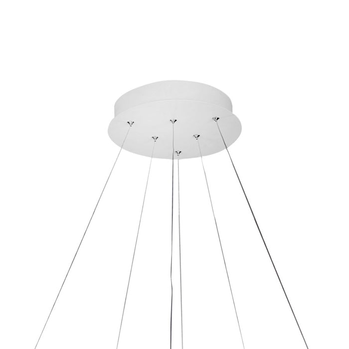 CWI Lighting Alloha 20" Chandelier, White