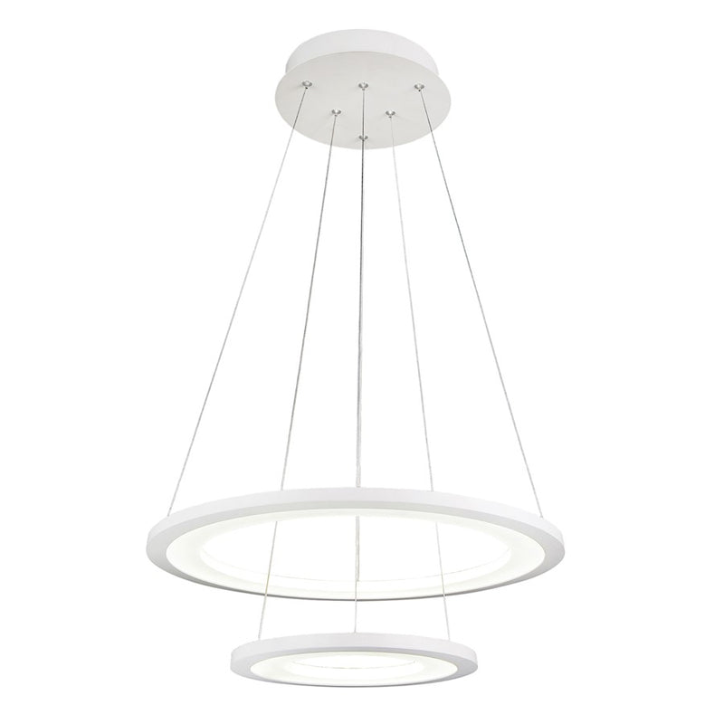 CWI Lighting Alloha 24" Chandelier, White