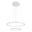 CWI Lighting Alloha 24" Chandelier, White - 5665P24-2-103