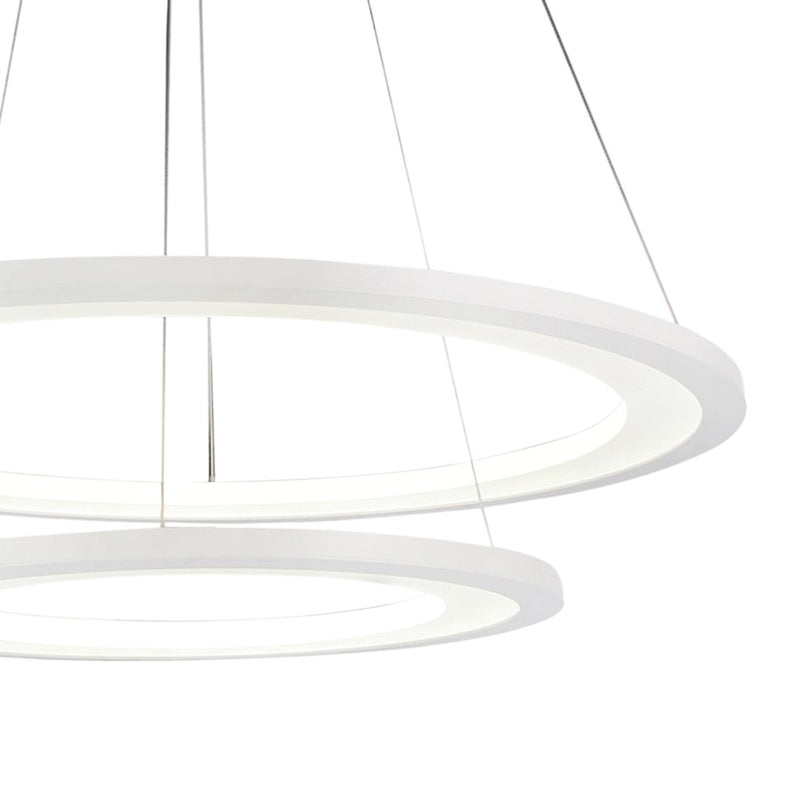 CWI Lighting Alloha 24" Chandelier, White