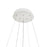 CWI Lighting Alloha 24" Chandelier, White