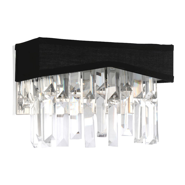 CWI Lighting Havely 2 Light 10" Wall Light, Chrome