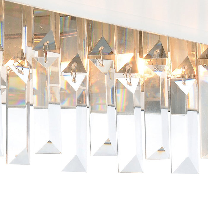 CWI Lighting Havely 2 Light Wall Light, Chrome