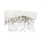 CWI Lighting Havely 2 Light Wall Light, Chrome