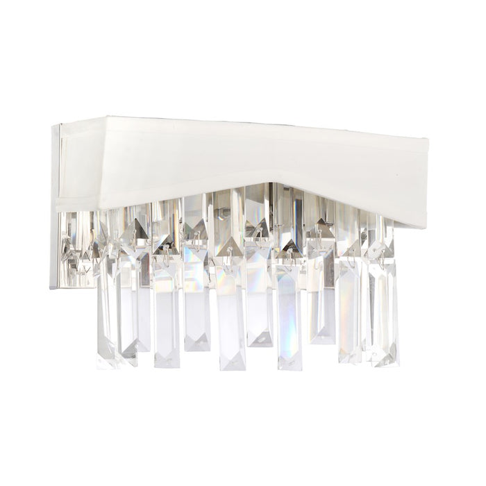 CWI Lighting Havely 2 Light Wall Light, Chrome